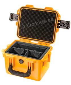 PELICAN STORM CASE iM2075 amarilla con divisores