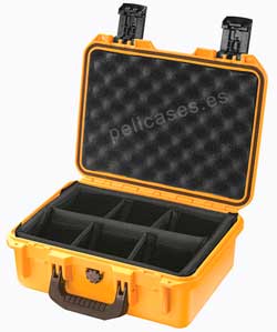 PELICAN STORM CASE iM2100 amarilla con divisores