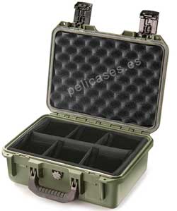 PELICAN STORM CASE iM2100 verde con divisores