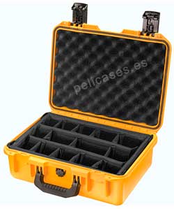 PELICAN STORM CASE iM2200 amarilla con divisores