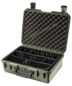 PELICAN STORM CASE iM2400 verde con divisores