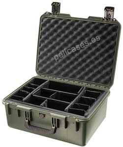 PELICAN STORM CASE iM2450 verde con divisores