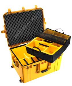 PELICAN CASE  1637 Air amarilla con divisores acolchados